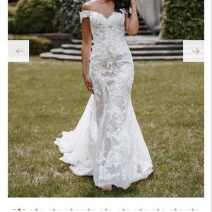 Allure Bridals Lace Mermaid Wedding Dress